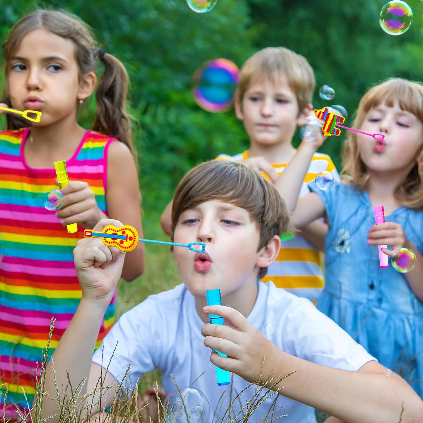 uoyoi Fiesta Party Favors,24Pcs Mexican Taco Bubble Wand for Cinco De Mayo Fiesta Birthday Party Supplies,Classroom Prizes Pinata Goodie Bag Stuffers Gifts