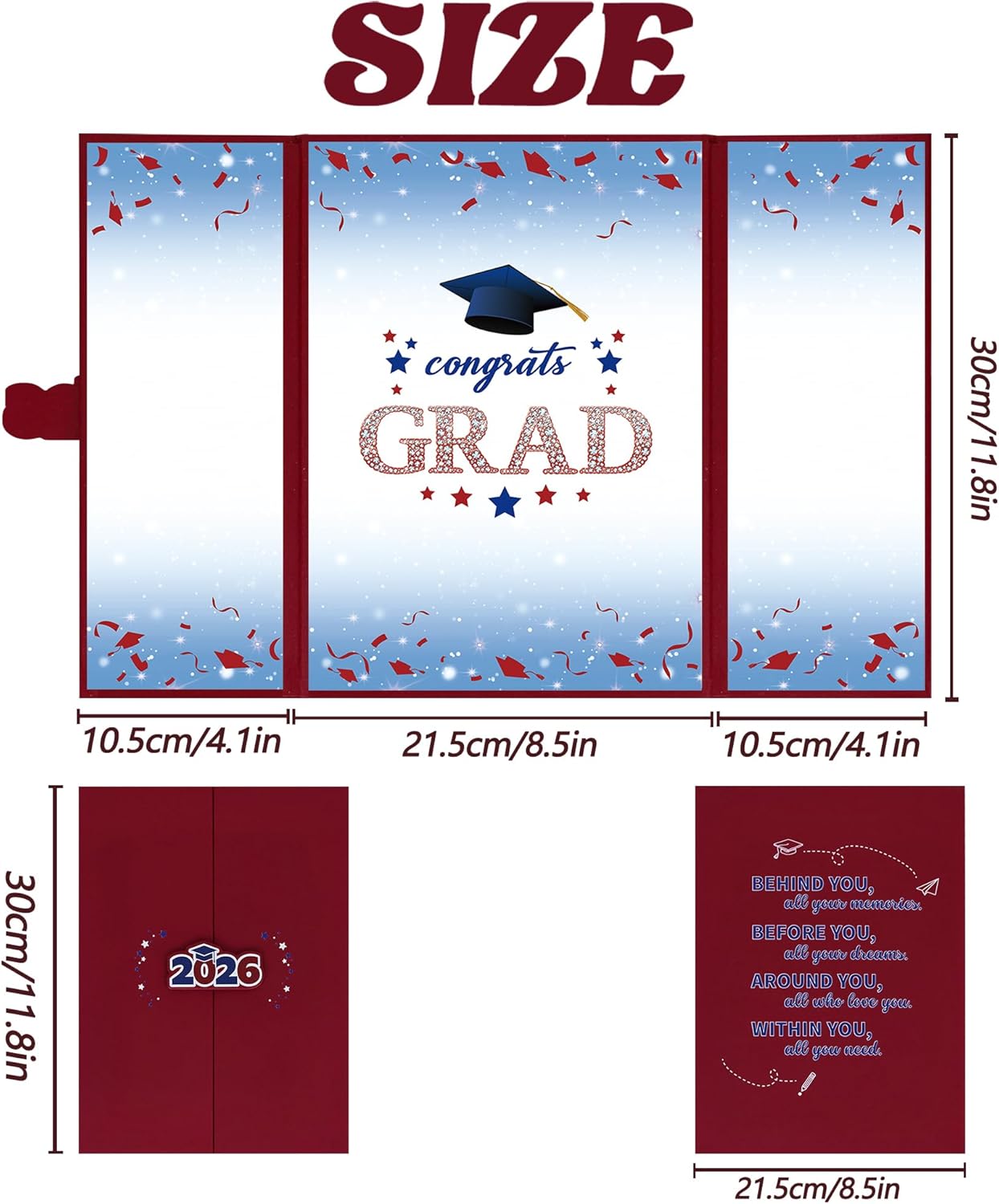Vlipoeasn 2026 Graduation Guest Book Alternative, Black Gold Class of 2026 Graduation Party Decorations, Graduation Signature Book for 2026 College High School, Unique Graduation Gifts for Friends