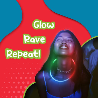 Windy City Novelties 22” Glow Stick Necklaces – 50 Pack for Summer Parties, Camping & July 4th Celebrations (Purple)