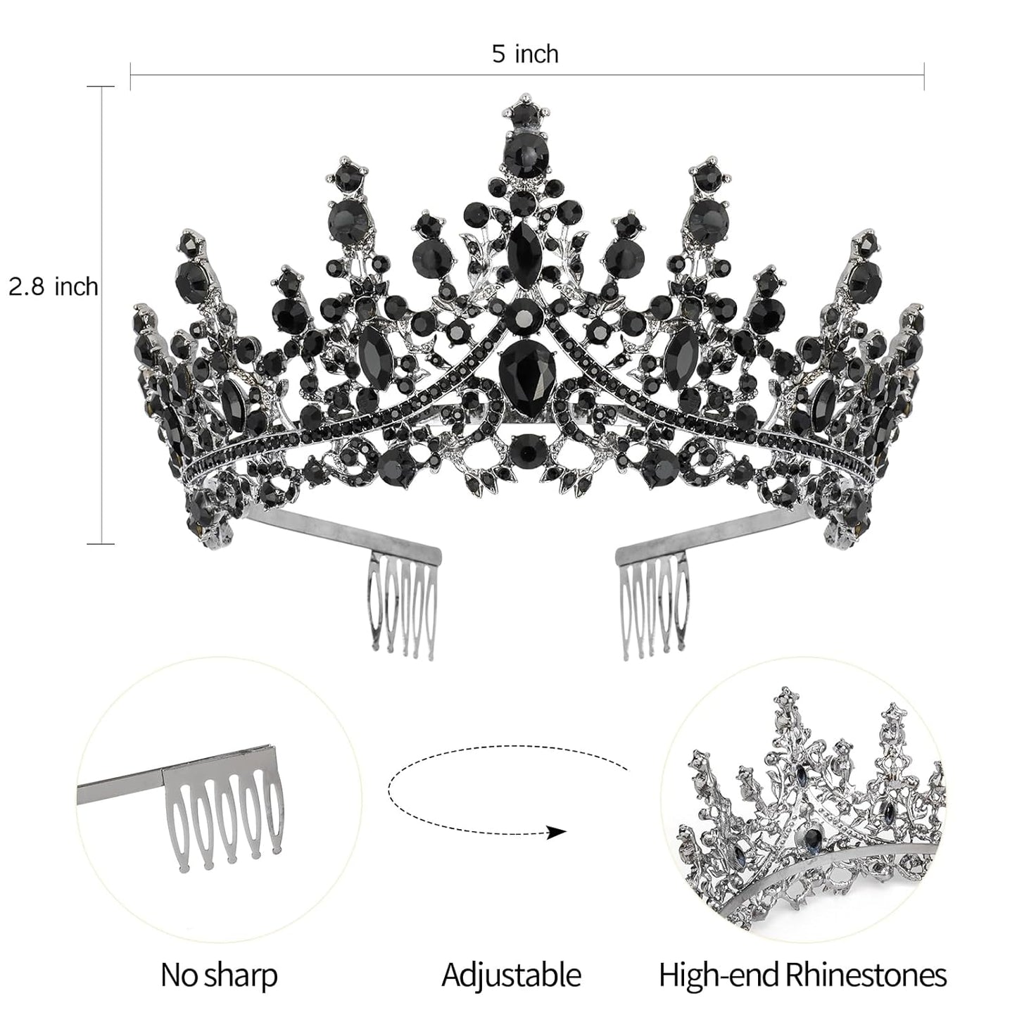 VELSCRUN Purple Crystal Birthday Tiara Crowns for Women Girls It's My Birthday Sash Queen Girls Princess Crown with Combs Happy Birth Party Decorations Mom Sisters Birth Gift Hair Accessories