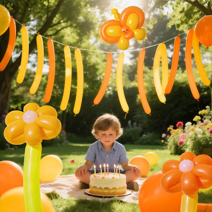 260 Clear Long Balloons for Animals, Thickening Skinny Latex Twisting for Arch Modeling Magic Clown Birthday Wedding Party Decorations 100pcs