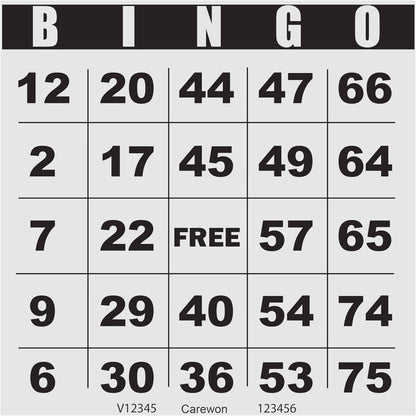 200 Bingo Cards, Large 4.5" x 4.5", Paper Bingo Sheets, Disposable or Reusable for Daubers or Chips