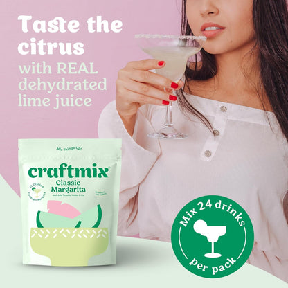 Craftmix Espresso Martini Cocktail & Mocktail Drink Mixer, Skinny Mixes - Water Flavoring Packets - Made With Real Coffee Beans - Vegan, Low-Carb, Low-Sugar, Non-GMO, Dairy Free, Gluten Free, 12 Pack