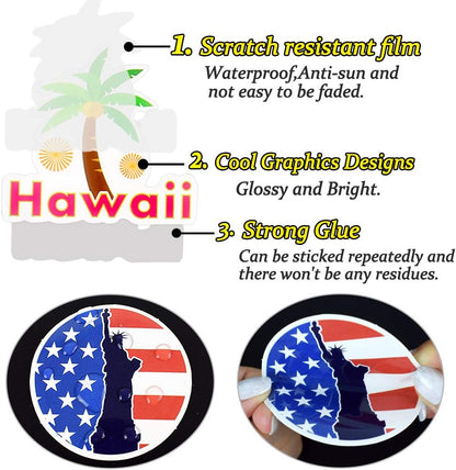 QTL Neon Stickers for Teens & Students Prizes, Waterproof Vinyl Party Favor Stickers, School Rewards, Water Bottle and Laptop, 50PCS - Colors B