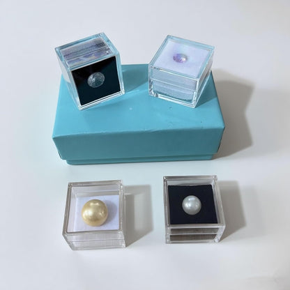 KissYou Acrylic Box Clear Boxes with Lid 12 Packs Small Candy Box Display Square Cube Wedding Graduation Party Decorations Jewlry Gift Box