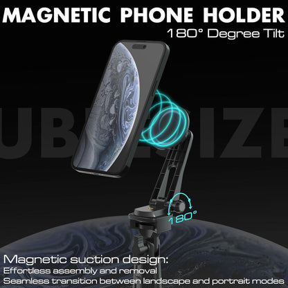 UBeesize 12'' LED Ring Light with 62'' Tripod Stand, Selfie Ring Light for Video Recording, Live Streaming, TikTok & YouTube, Compatible with iPhone & Android (Black)