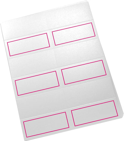 Single Line Border Printable Place Cards, Gold (Choose Color), Set of 60 (10 Sheets), Laser & Inkjet Printers - Wedding, Party, Dinner, and Special Events - Made in the USA
