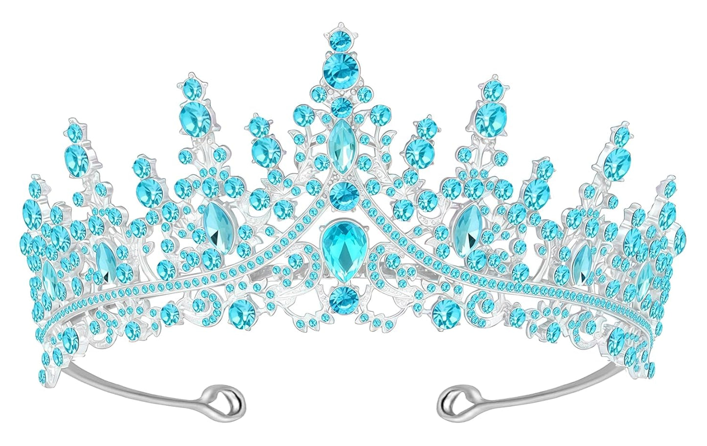 Tiara Crown for Women, Headband Hair Accessories for Birthday Wedding Party Costume Pink