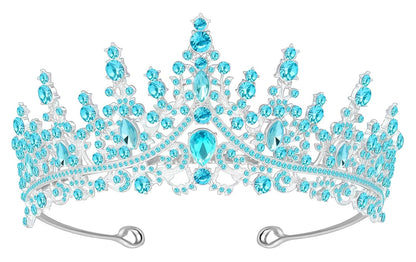 Tiara Crown for Women, Headband Hair Accessories for Birthday Wedding Party Costume Pink