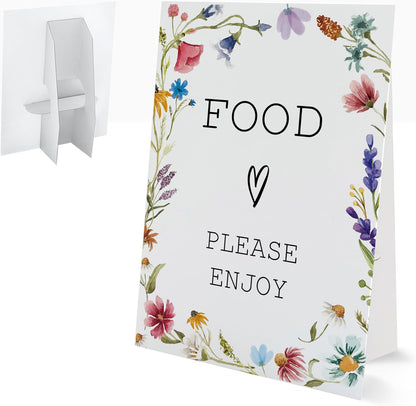 Bible Guest Book Sign, Wedding Signs for Ceremony and Reception, Floral Bridal Shower Decoration, Wedding Signage with Bracket, Bridal Shower Decor, Supplies For Engagement and Anniversary Parties, 13