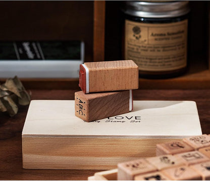 25pcs Mood Expression Wooden Rubber Stamps Kit, Cute Small Emoticon Theme Stamps for Decorative Diary Planner DIY Craft Scrapbook Card Making Letters Journal