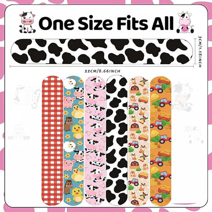 CZWXOXO 74Pcs Dinosaur Theme Party Favors Contain 24 Pcs Slap Bracelets 50Pcs Stickers, Dino Theme Birthday Party Decorations,Classroom Rewards Supplies.