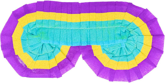 Multicolor Paper Pinata Blindfold (7.5" x 6.25") - Ideal for Kids' Birthday Parties & Celebrations, 1 Pc.