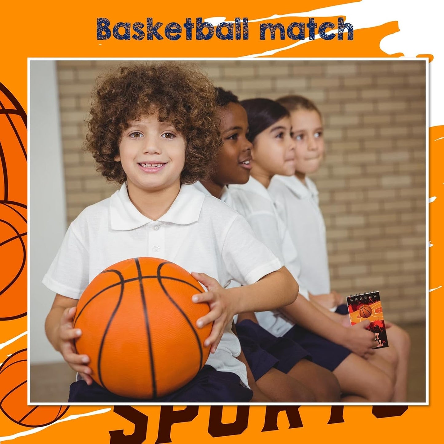 Faccito 32 Pcs Mini Notepads Sports Basketball Baseball Football Soccer Party Supplies Goodie Bag Stuffers Notepads Spiral Mini Notebooks for Reward(Baseball)