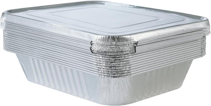Waytiffer Aluminum Pans 9x13 Disposable Foil Pans (10 Pack) Half Size Deep Steam Table Pans Extra Thick for Baking, Cooking, Roasting, Heating, Serving & Lining Steam-Table Trays