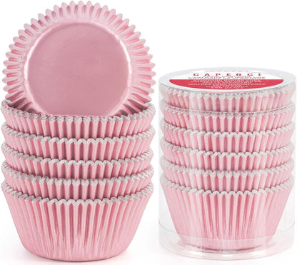 Caperci Standard Cupcake Liners Gold Foil Muffin Baking Cups 150-Pack - Premium Greaseproof & Sturdy Cupcake Papers