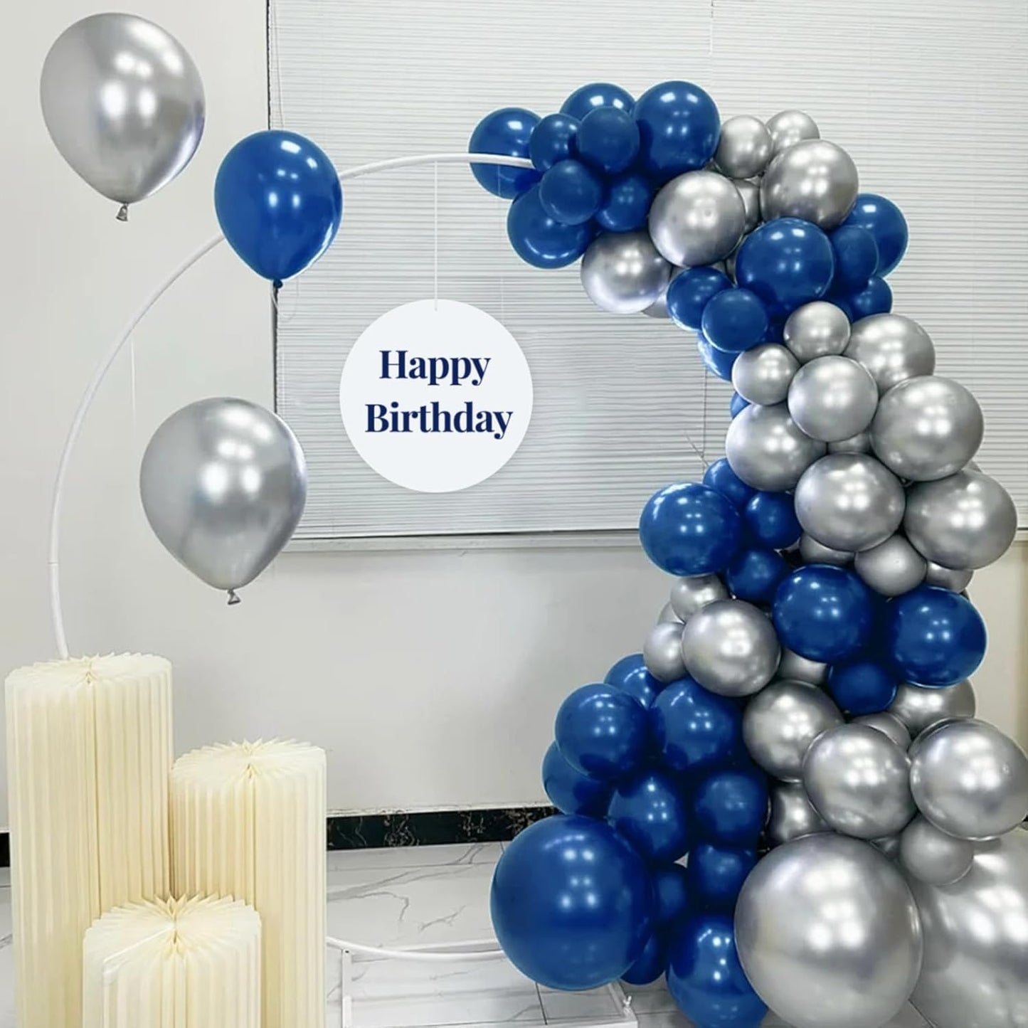 110pcs Black Balloon 12 inch, Black Latex Balloons for Birthday Party Baby Shower Wedding(with 2 Ribbons). - Colors B