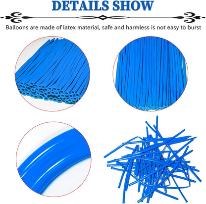 260 Balloons Clear, Thickening Long Balloons for Tying Arch, Twisting Latex Animals Magic Modeling Skinny Birthday Balloon for Kid‘s Party Wedding Decoartion Supply 100pcs