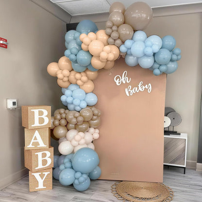 Blue Silver Balloons Set, 12 Inch Blue and Silver Balloons Dark Navy and Confetti Party Latex Balloon, Macaron Metallic Baby Blue Mixed Balloon for Birthday Graduation Baby Shower Wedding Retirement