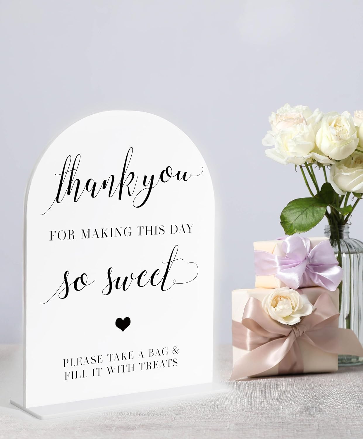 Audio Guest Book Sign, White Arch Acrylic Wedding Sign, Audio Guest Book Wedding Phone, Bridal Shower Decor, Engagement Party Decor, Centerpiece Table Decorations Party for Bride and Groom-14