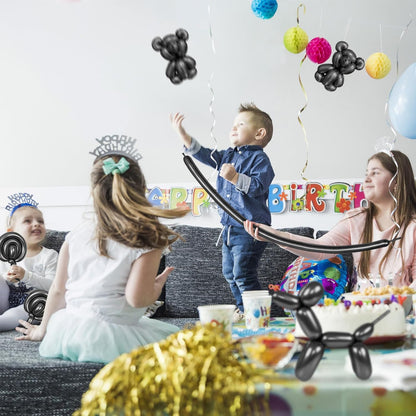 260 Balloons Clear, Thickening Long Balloons for Tying Arch, Twisting Latex Animals Magic Modeling Skinny Birthday Balloon for Kid‘s Party Wedding Decoartion Supply 100pcs