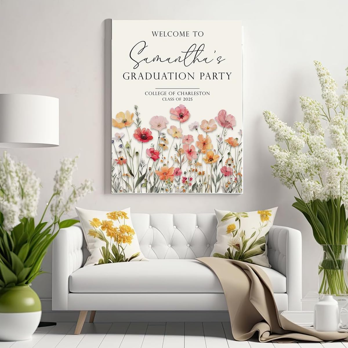 Graduation Party Welcome Sign, Photo Graduation Poster, Graduation Decorations, Grad Party Sign, Grad Welcome Sign, Graduation gift for best friend, Graduation gift for daughter, sister, brother - 1