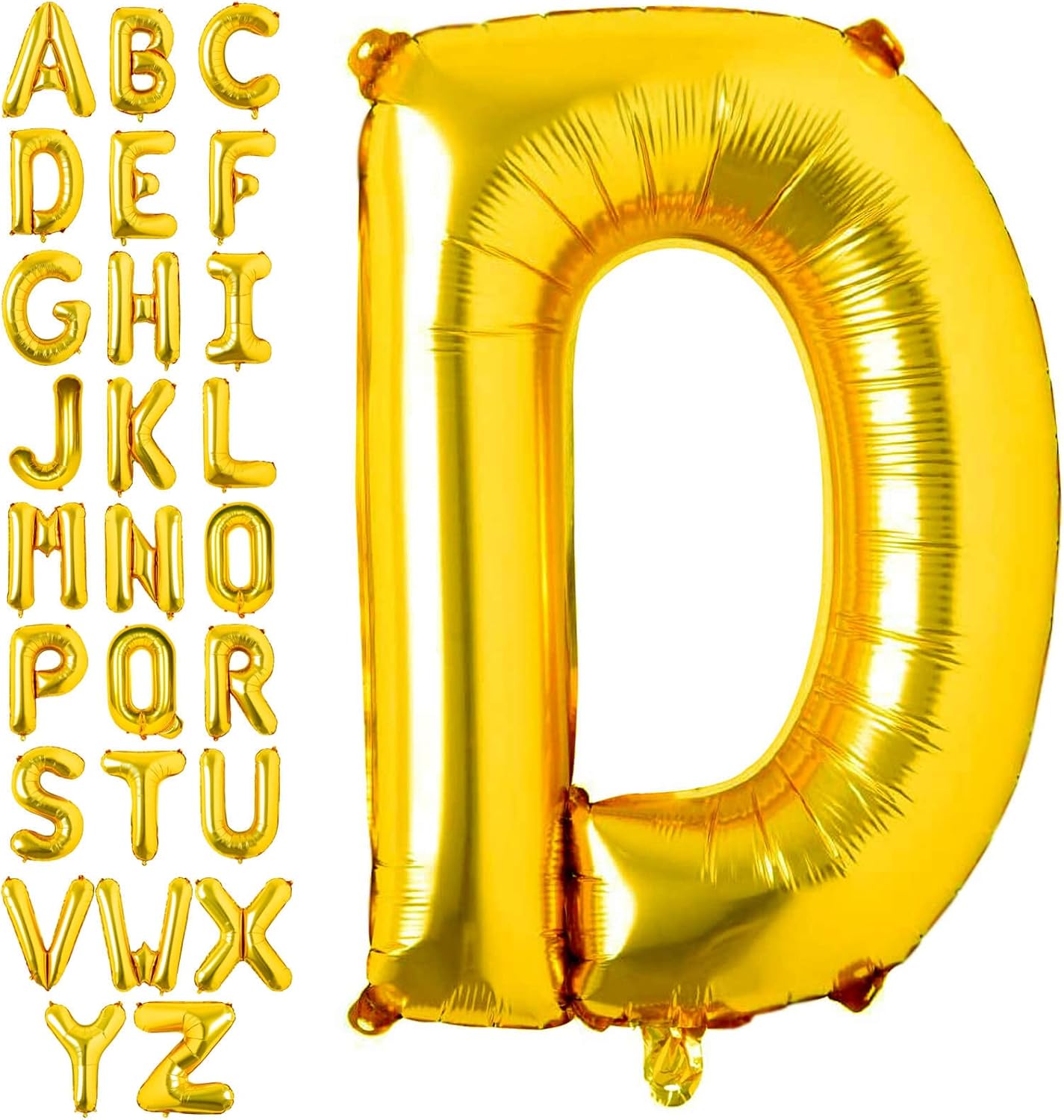 Lovoir 40 Inch Large Gold Letter A Balloons Big Size Jumbo Mylar Foil Helium Balloon for Birthday Party Celebration Decorations Alphabet Gold A