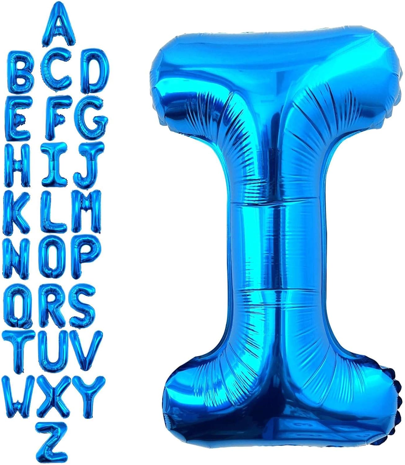 40 Inch Blue Letter A Balloons, DIY Phrase Foil Alphabet Letter A Balloons DIY Word A Banner for Birthday Anniversary Celebration Graduation Party Supplies Decoration