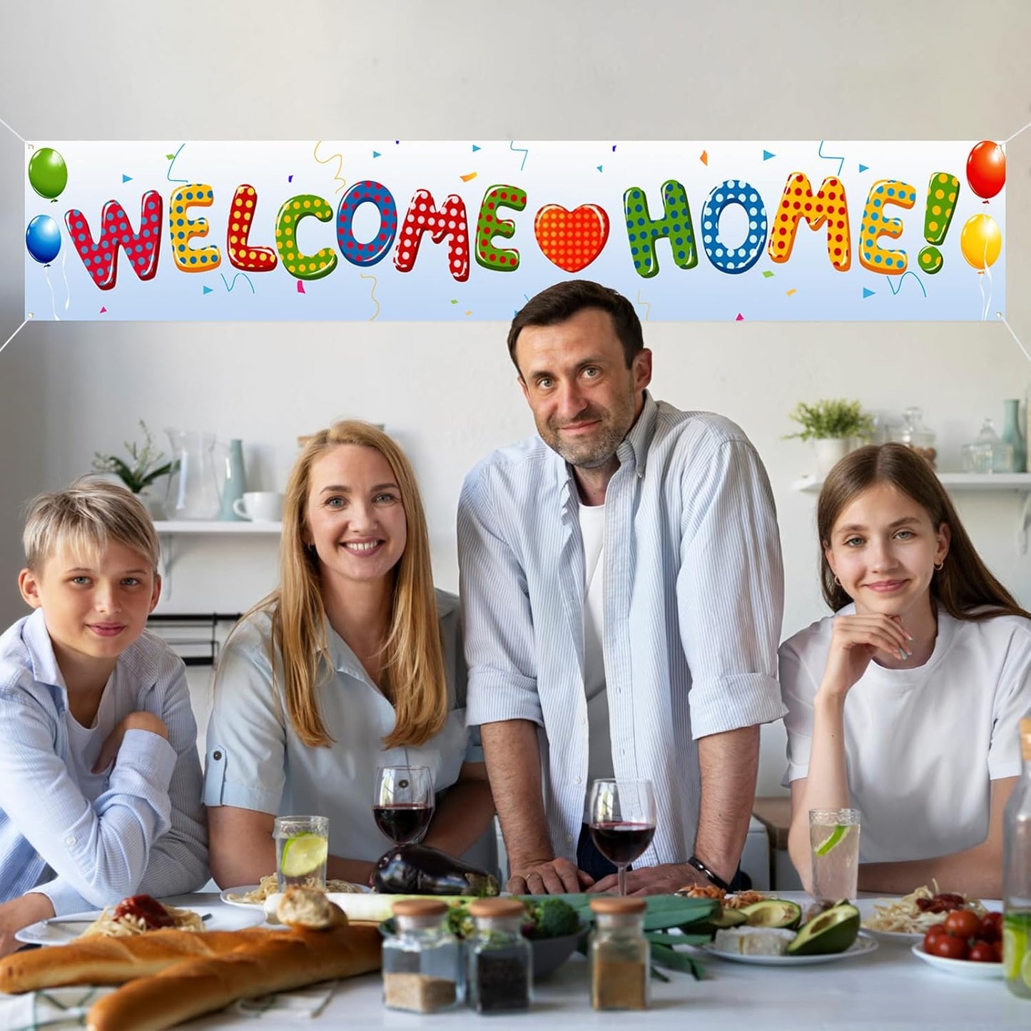 Labakita Welcome Home Banner, Decorations for Hospital/Military/Navy/Marine Corps/Marine Boot-camp/Army/National Guard/Air Force/Housewarming, Welcome Home Sign