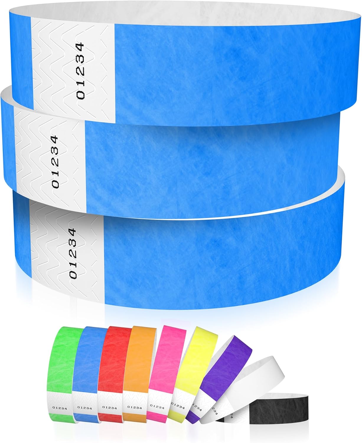 600 WristCo Neon Green Tyvek Wristbands for Events - Tamper-Proof Design & Fluorescent Color Prevent Reuse Premium-Grade Bracelets for Hospital & Medical ID, Party & VIP Identification
