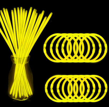 200 Pcs Red Glow Sticks Bracelet Necklaces Bulk Glow in The Dark Party Supplies 8” Light Up Stick with Connectors for Christmas Valentine's Day Easter 4th of July Party Favors Birthday Carnival