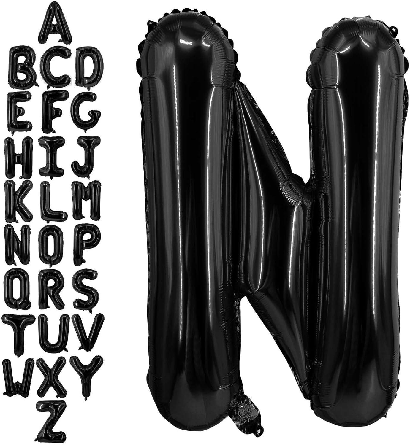 40 Inch Black Letter A Balloons, DIY Phrase Foil Alphabet Letter A Balloons DIY Word A Banner for Birthday Anniversary Celebration Graduation Party Supplies Decoration