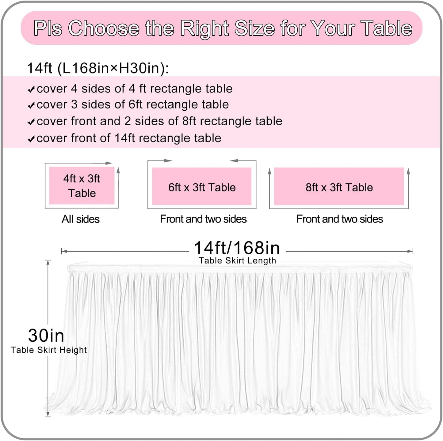 72inch Champagne Gold Tulle Table Skirts for Rectangle Round Tables, Gold Grim Ruffle Tulle Tutu Cloth Table Skirt 6ft for Wedding Birthday Party Cake Dessert Decor(No Top Cover)