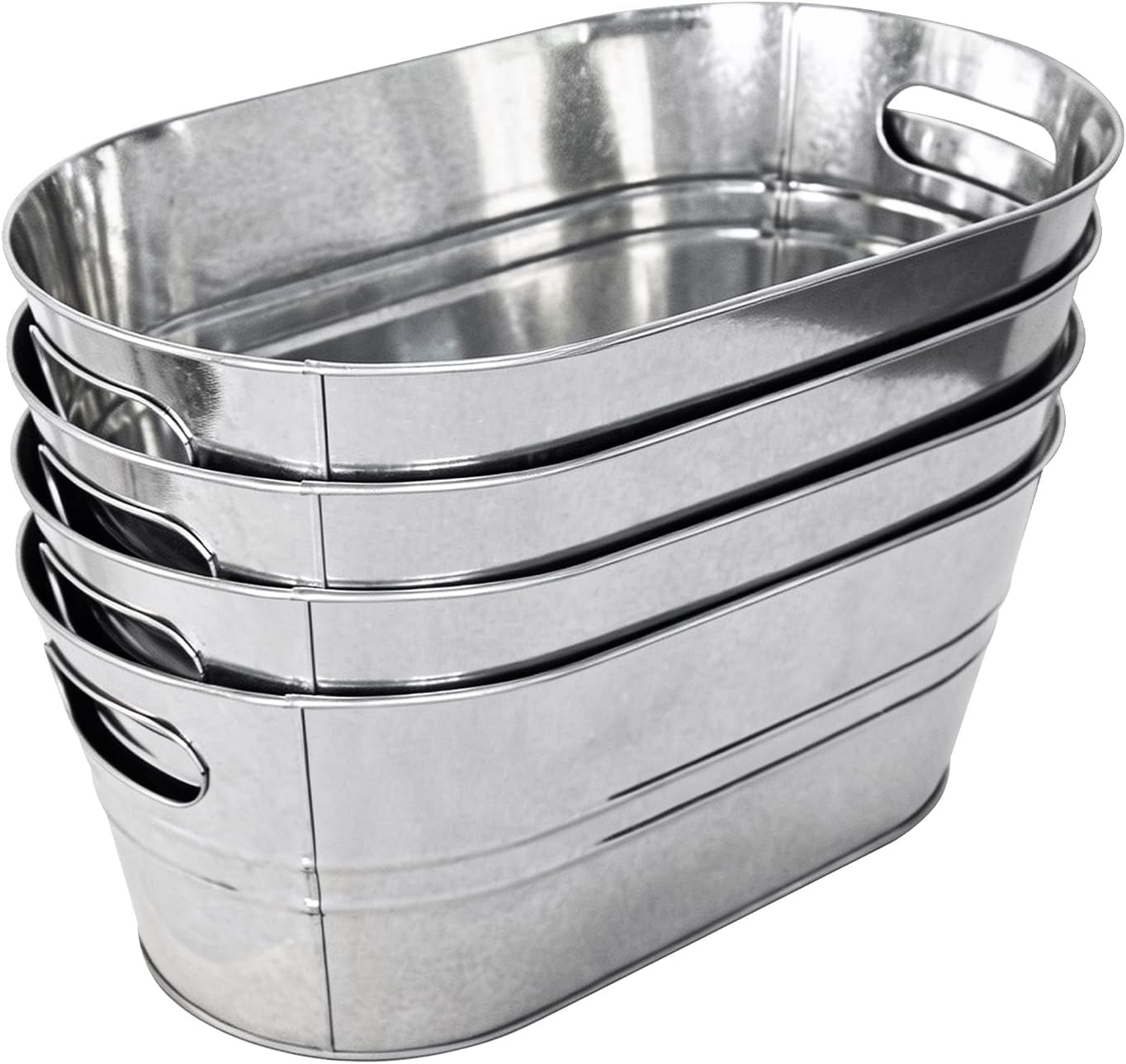 4-Pack 4 Gallon Drink Buckets,Ice Bucket,Beverage Buckets for Party
