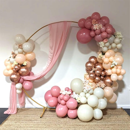 Sage Green and Dusty Pink Balloons, Retro Pink Muted Green White Gold Baby in Bloom Balloons for Girls Women Floral Fairy Wildflower Camping Birthday Woodland Baby Shower Garden Tea Party Decorations