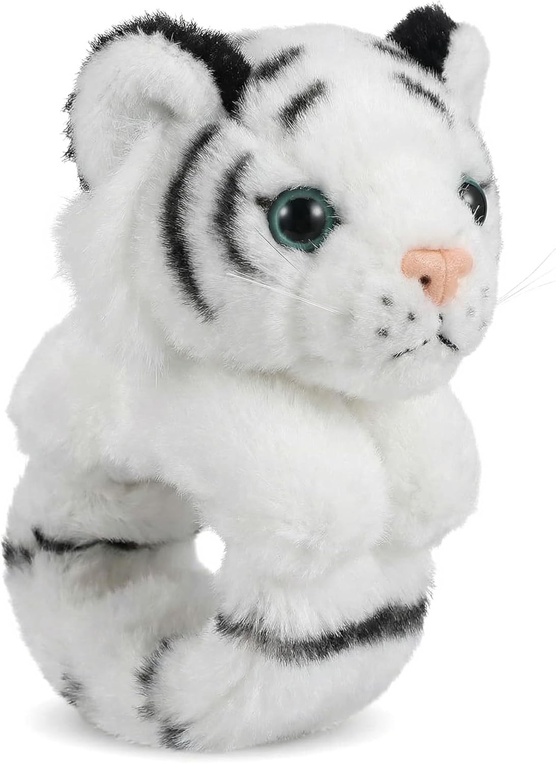 jarbins Animal Slap Bracelets Tiger Plush Kids Pretend Play Bracelets Bulk Toys Wristband for Children Birthday Party Favors