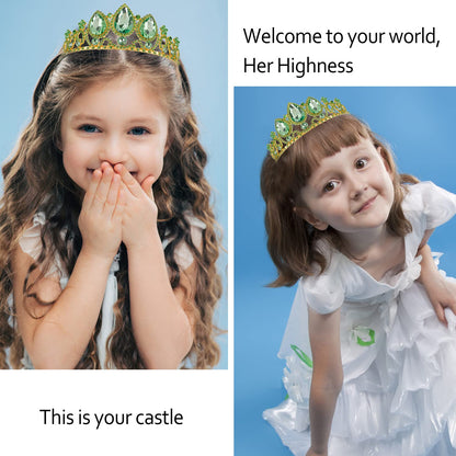 Velscrun Girls Rapunzel Crown, Princess Tiara Headband, Multicolored Crowns for Birthday Party and Halloween Cosplay