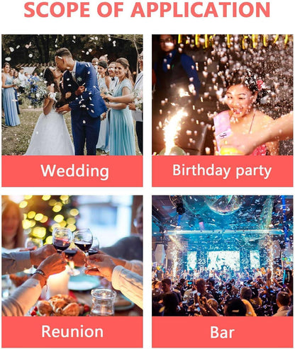 Inflatable Fireworks Gun,20PCS Party Toys Confetti Fireworks Handheld Confetti Poppers Multicolor with Novelty Design Party Supplies for New Year Birthday Christmas Wedding Graduation