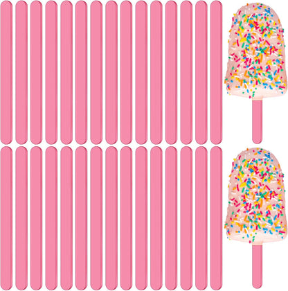 30 Pieces Acrylic Sticks Reusable Cakesicle Cake Pop Mold Mirror Ice Pop Sticks Ice Cream Cakesicle Mold for Home Cake Candy Gifts Party Craft