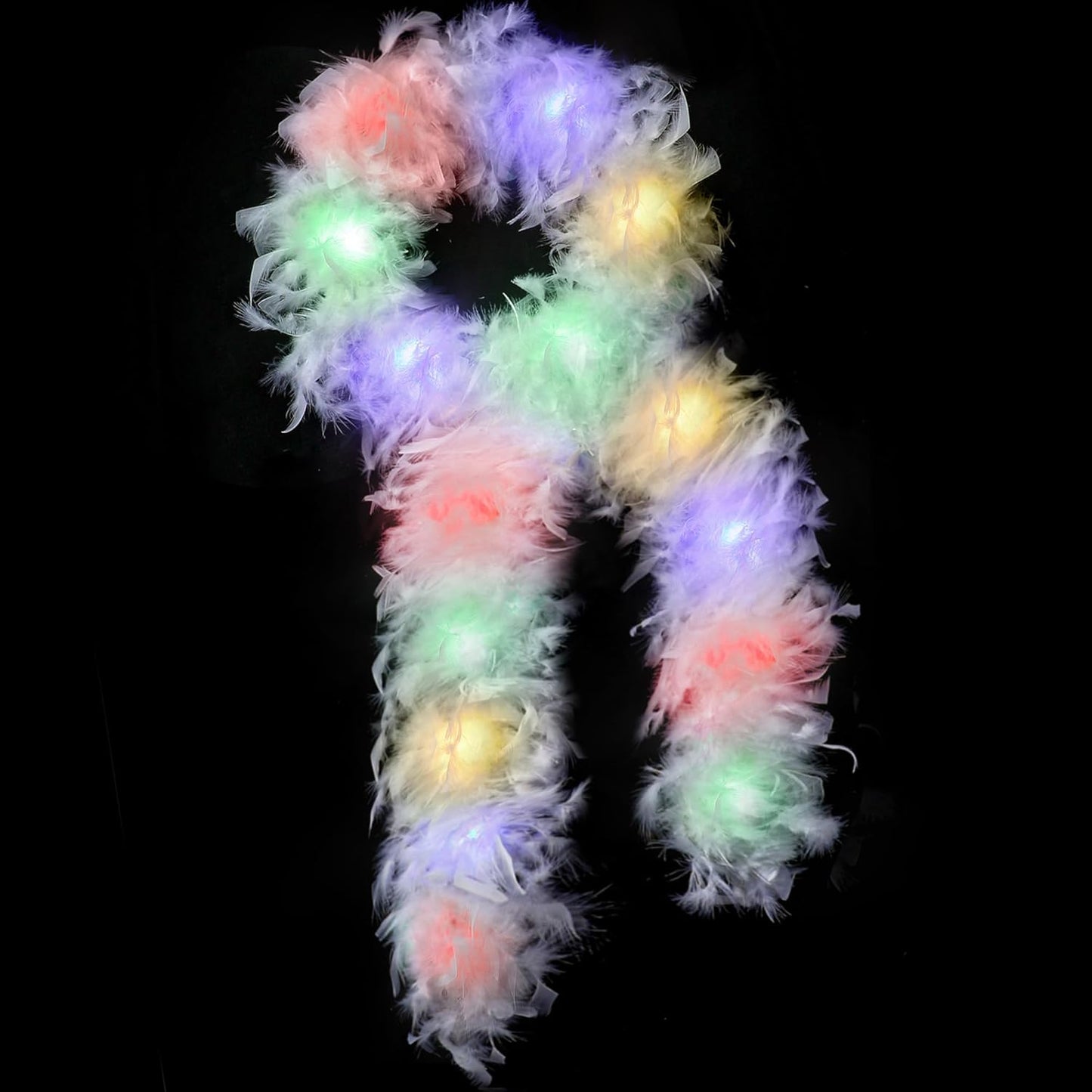SOGUGOM Red 35g Feather Boas - 2 Yards Boa Feathers for Party, Wedding, Centerpieces, Concert, Costume and Christmas Tree(Red)