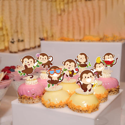 Wildflower Birthday Party Decorations, 36PCS Flower Floral Cupcake Toppers Decoration, Baby in Bloom Baby Shower Cupcake Picks Decor Party Supplies for Gilrs Women