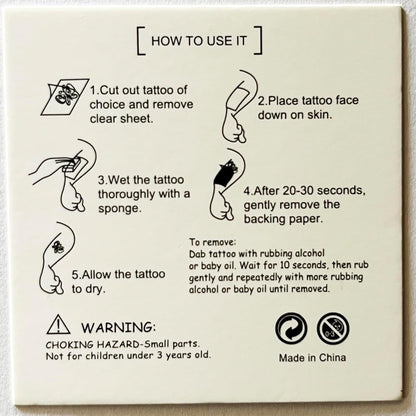 20 Sheets Cute Pokemon Temporary Tattoos for Adult, Cool Cartoon Decoration Sticker Gifts for Teen Activity Prizes Carnival Christmas Rewards