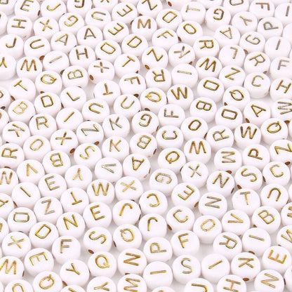 1000Pcs Glow Letter Beads Acrylic Alphabet Bead Glow in The Dark, 4x7 mm Round Beads for Friendship Bracelets and DIY Crafts