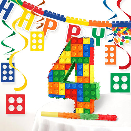 Hooqict Mexican Pinata with Blindfold and Bat Stick Party Pinata for Fiesta Carnival Cinco de Mayo Decorations Kids Adults Mexican Party Games Birthday Party Supplies