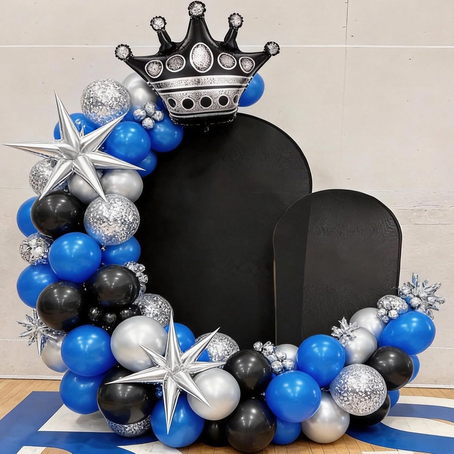 Black White Bow Balloons, 50 Pcs Pearl White Dot Printed Balloons with Black Bow and Cream Heart foil Balloon for Alternative Birthday Party Baby Shower Wedding Bachelorette Party Decorations