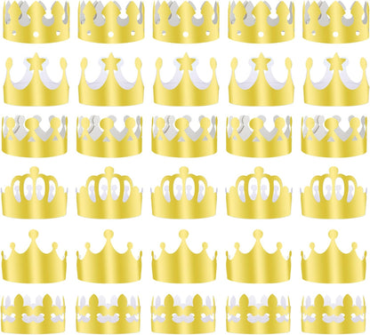Paper Crowns Hat for Gold Foil Party Hat Birthday Party Baby Shower beauty pageant Photo Props