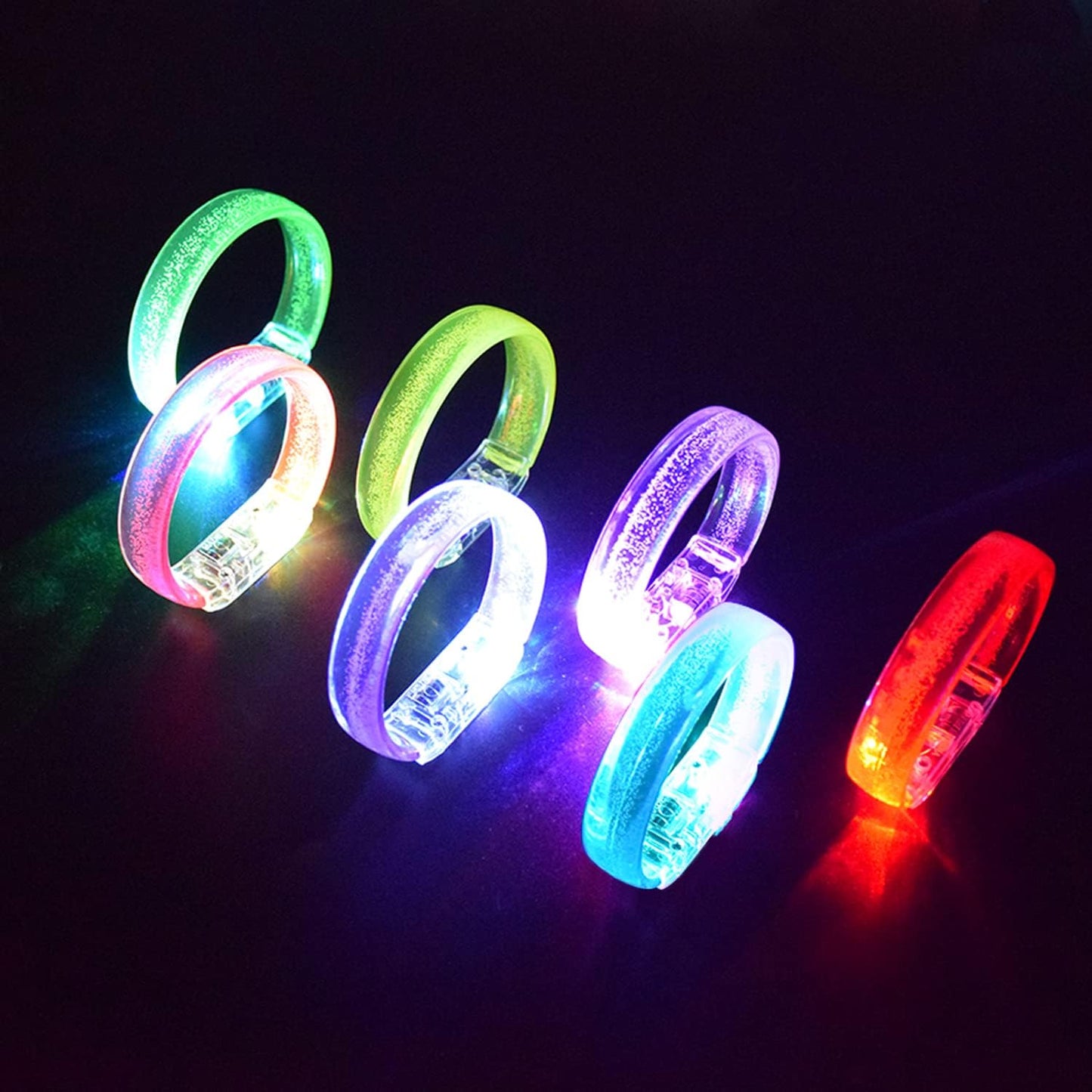 M.best 112pcs Glow Bracelets Glow in The Dark Party Supplies Bracelets Toys for Kids Birthday Halloween Christmas Party Favors