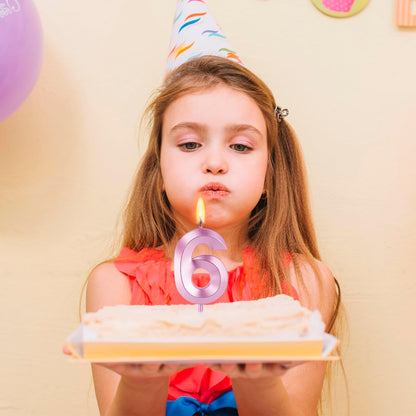 BEAN LIEVE Blue Birthday Candles - Number Cake Candles, Happy Birthday Numeric Candles Number 0 1 2 3 4 5 6 7 8 9 Used for Cake Decoration on Birthday Parties and Wedding Anniversary Celebration