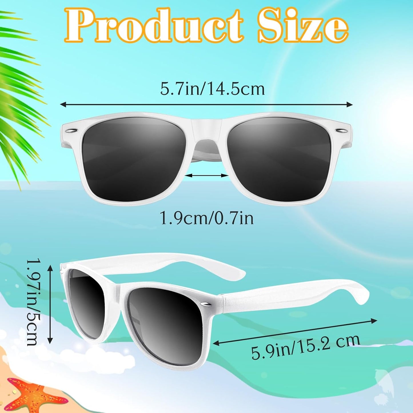 ASTARON Sunglasses Bulk, 6/12/24/48 Pack Sunglasses Party Favors for Summer Beach Pool Birthday Wedding Party Supplies