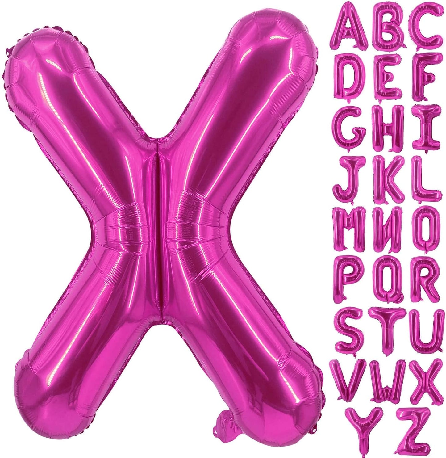 Lovoir 40 Inch Large Hot Pink Letter A Balloons Big Size Jumbo Mylar Foil Helium Balloon for Birthday Party Celebration Decorations Alphabet Hot Pink A